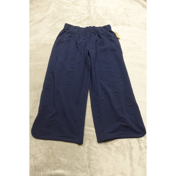 Title Nine Womens Medium Navy Blue Slaycation 2.0 Cropped Pants NWT - Picture 1 of 7